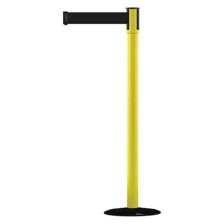 Barrier Post with Belt, 7 1/2 ft Length, 38 in Post Height, No Legend MPN:890B-33-35-35-STD-NO-B9X-C