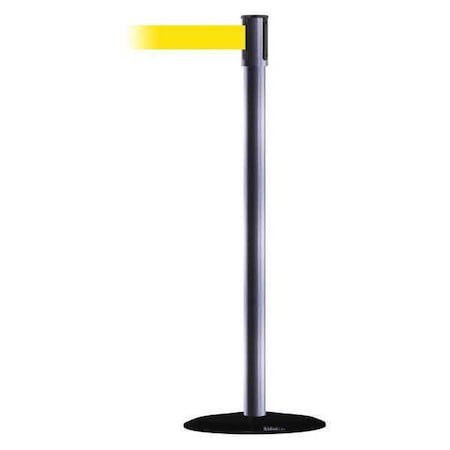 Barrier Post with Belt, Black, 13 ft Length, 38 in Post Height, No Legend, Basics MPN:890B-33-73-73-MAX-NO-Y5X-C
