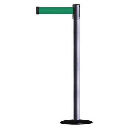 Barrier Post with Belt, 7 1/2 ft Length, 38 in Post Height, No Legend MPN:890B-33-73-73-STD-NO-G6X-C