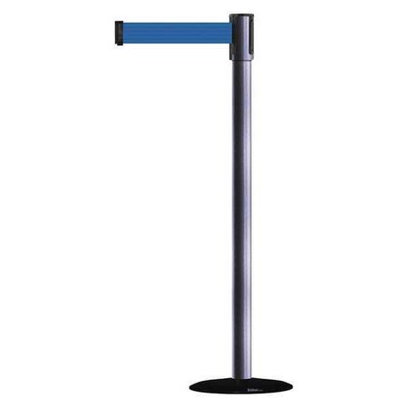 Barrier Post with Belt, 7 1/2 ft Length, 38 in Post Height, No Legend MPN:890B-33-73-73-STD-NO-L5X-C