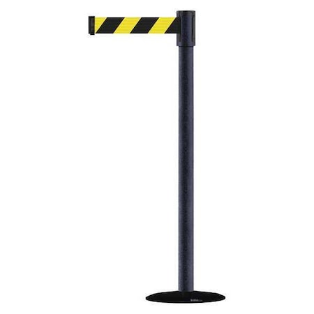 Barrier Post with Belt, 7 1/2 ft Length, 38 in Post Height, No Legend MPN:890B-33-89-89-STD-NO-D4X-C