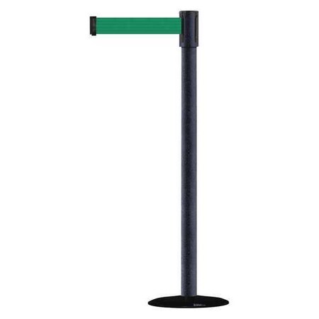 Barrier Post with Belt, 7 1/2 ft Length, 38 in Post Height, No Legend MPN:890B-33-89-89-STD-NO-G6X-C