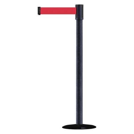 Barrier Post with Belt, 7 1/2 ft Length, 38 in Post Height, No Legend MPN:890B-33-89-89-STD-NO-R5X-C