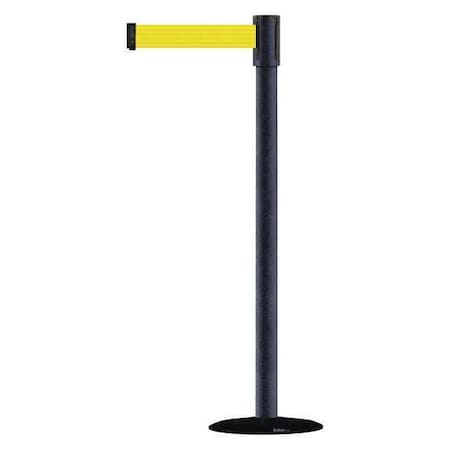 Barrier Post with Belt, 7 1/2 ft Length, 38 in Post Height, No Legend MPN:890B-33-89-89-STD-NO-Y5X-C