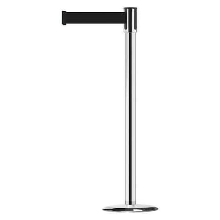 Barrier Post with Belt, 7 1/2 ft Length, 38 in Post Height, No Legend MPN:890U-1P-1P-1P-STD-NO-B9X-C