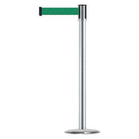 Barrier Post with Belt, Black, 13 ft Length, 38 in Post Height, No Legend, Universal MPN:890U-1S-1S-1S-MAX-NO-G6X-C