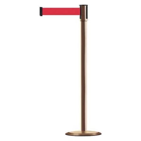 Barrier Post with Belt, Satin Stainless Steel, 13 ft Length, 38 in Post Height, No Legend MPN:890U-2P-2P-2P-MAX-NO-R5X-C