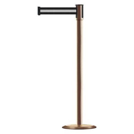 Barrier Post with Belt, Blue/white, 7 1/2 ft Length, 38 in Post Height, No Legend, Stainless steel MPN:890U-2P-2P-2P-STD-NO-S3X-C