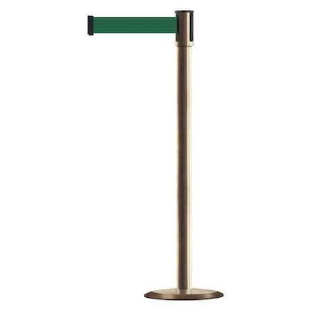 Barrier Post with Belt, Satin Chrome, 13 ft Length, 38 in Post Height, No Legend, Universal MPN:890U-2S-2S-2S-MAX-NO-G7X-C