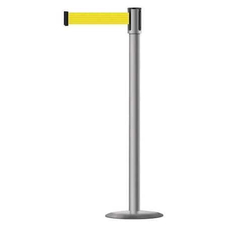 Barrier Post with Belt, Black, 13 ft Length, 38 in Post Height, No Legend, Universal MPN:890U-3P-3P-3P-MAX-NO-Y5X-C