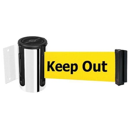 Belt Barrier, Chrome, Belt Color Yellow MPN:896-STD-1P-MAX-NO-YDX-C