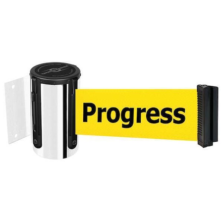 Belt Barrier, Chrome, Belt Yellow MPN:896-STD-1P-STD-NO-YCX-C