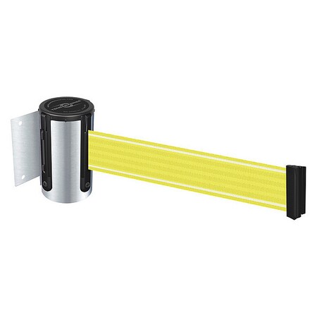 Retractable Belt Barrier, Yllw/Wht Belt MPN:896-STD-1S-STD-Y5-NV-C