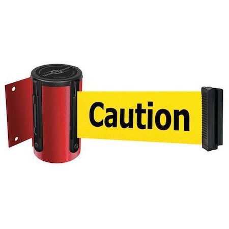 Retractable Belt Barrier, 13 ft Length, Caution Do Not Enter, Red MPN:896-STD-21-MAX-NO-YAX-C