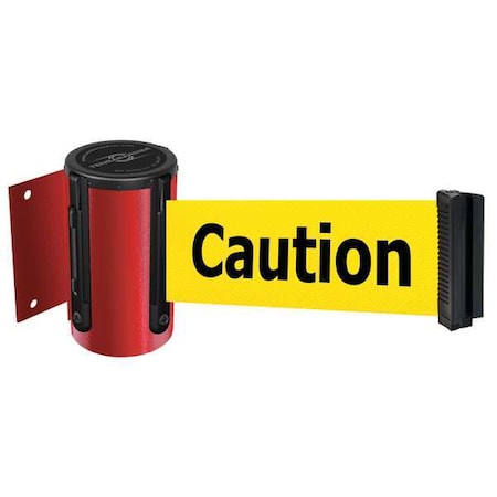 Retractable Belt Barrier, 7 1/2 ft Length, Caution Do Not Enter, Red MPN:896-STD-21-STD-NO-YAX-C