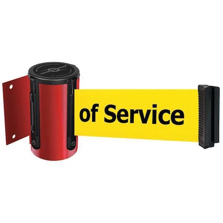 Belt Barrier, Red, Belt Color Yellow MPN:896-STD-21-STD-NO-YEX-C