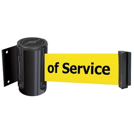 Belt Barrier, Black, Belt Color Yellow MPN:896-STD-33-MAX-NO-YEX-C