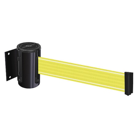 Retractable Belt Barrier, Yllw/Wht Belt MPN:896-STD-33-STD-Y5-NV-C