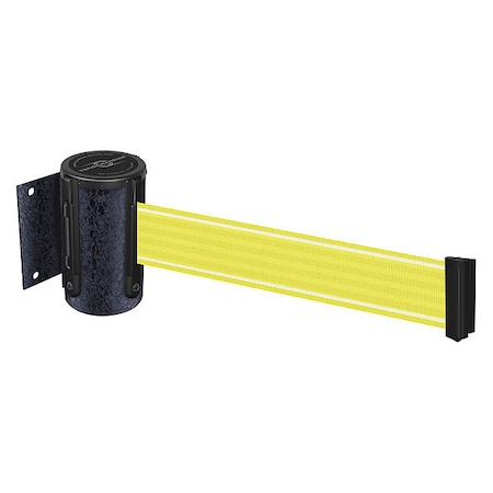 Retractable Belt Barrier, Yllw/Wht Belt MPN:896-STD-89-STD-Y5-NV-C