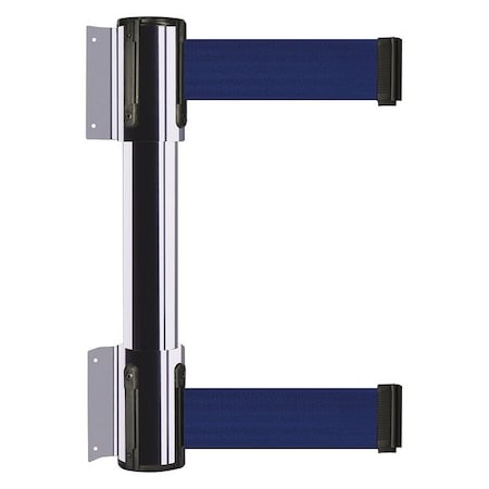 Belt Barrier, Polished Chrome, 7 1/2 ft Length, 16 1/2 in Post Height, No Legend MPN:896T2-1P-STD-L5X-C