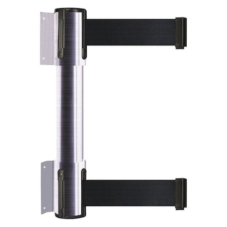 Belt Barrier, Satin Chrome, 13 ft Length, 16 1/2 in Post Height, No Legend MPN:896T2-1S-MAX-B9X-C