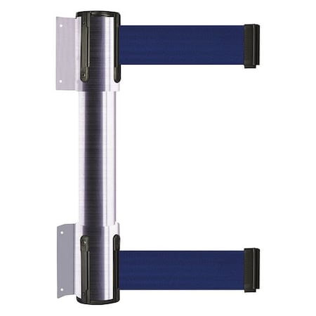 Belt Barrier, Satin Chrome, 7 1/2 ft Length, 16 1/2 in Post Height, No Legend MPN:896T2-1S-STD-L5X-C