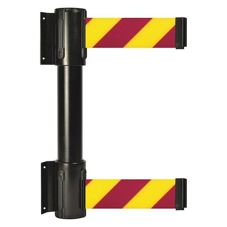 Belt Barrier, Black, 13 ft Length, 16 1/2 in Post Height, No Legend MPN:896T2-33-MAX-D5X-C