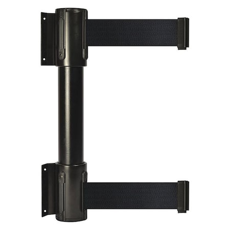 Belt Barrier, Black, 7 1/2 ft Length, 16 1/2 in Post Height, No Legend MPN:896T2-33-STD-B9X-C