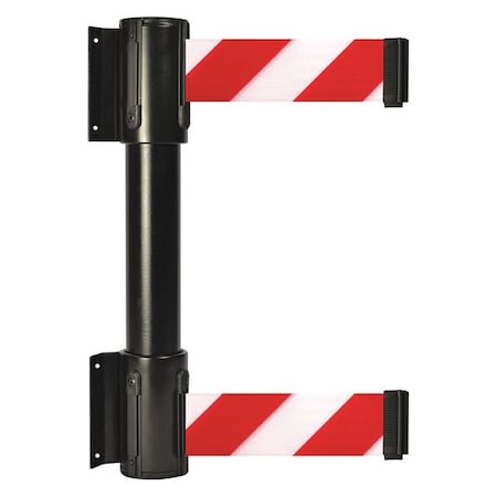 Belt Barrier, Black, 7 1/2 ft Length, 16 1/2 in Post Height, No Legend MPN:896T2-33-STD-D3X-C