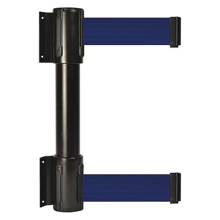 Belt Barrier, Black, 7 1/2 ft Length, 16 1/2 in Post Height, No Legend MPN:896T2-33-STD-L5X-C