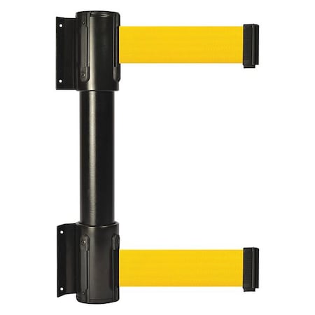 Belt Barrier, Black, 7 1/2 ft Length, 16 1/2 in Post Height, No Legend MPN:896T2-33-STD-Y5X-C