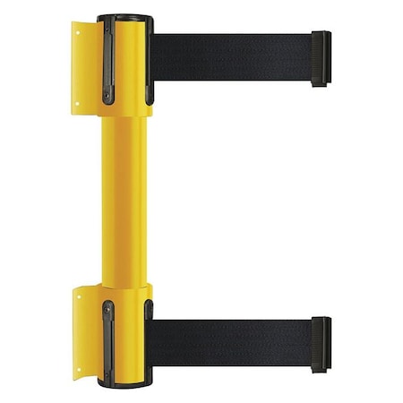 Belt Barrier, Yellow, 7 1/2 ft Length, 16 1/2 in Post Height, No Legend MPN:896T2-35-STD-B9X-C