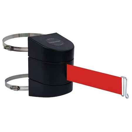 Retractable Belt Barrier, Red, 15 ft Length, Black MPN:897-15-C-33-NO-R5X-A