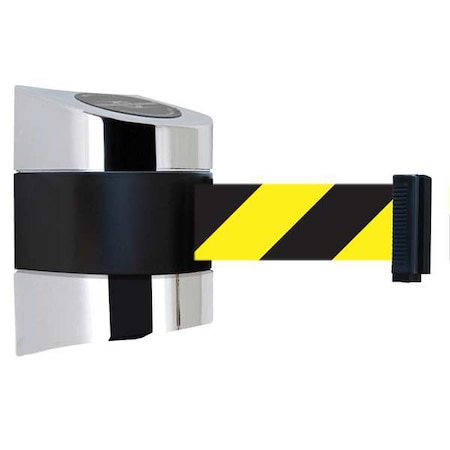Belt Barrier, Chrome, Belt Yellow/Black MPN:897-15-S-1P-NO-D4X-C