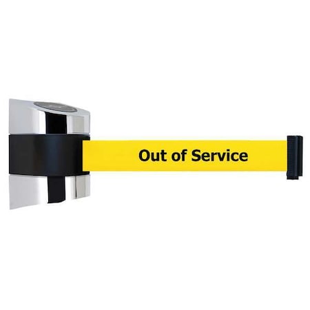 Belt Barrier, Chrome, Belt Color Yellow MPN:897-15-S-1P-NO-YEX-C