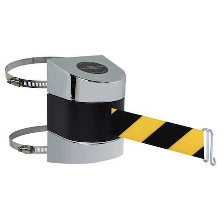 Belt Barrier, Chrome, Belt Yellow/Black MPN:897-24-C-1P-NO-D4X-A