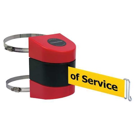 Belt Barrier, Red, Belt Color Yellow MPN:897-24-C-21-NO-YEX-A