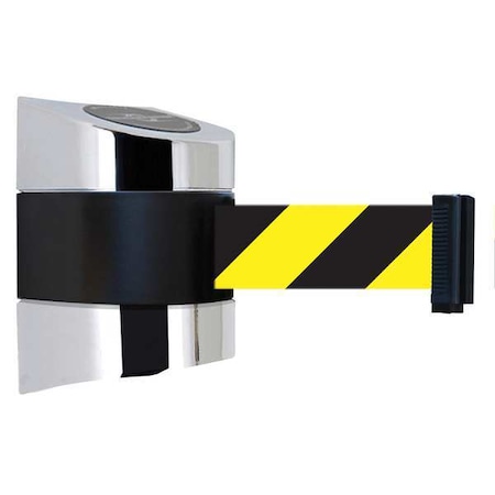 Belt Barrier, Chrome, Belt Yellow/Black MPN:897-24-S-1P-NO-D4X-C
