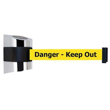 Belt Barrier, Chrome, Belt Color Yellow MPN:897-24-S-1P-NO-YDX-C