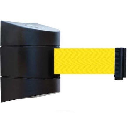 Retractable Belt Barrier, Yellow, 24 ft Length, Black MPN:897-24-S-33-NO-Y5X-C
