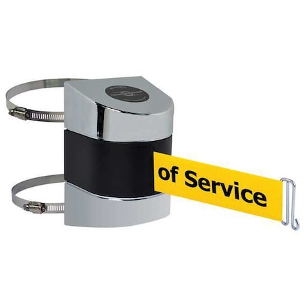 Belt Barrier, Chrome, Belt Color Yellow MPN:897-30-C-1P-NO-YEX-A