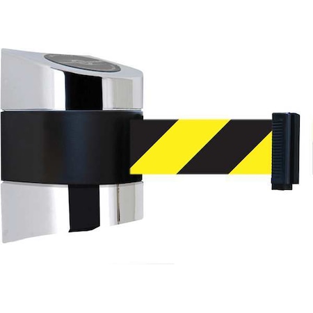 Belt Barrier, Chrome, Belt Yellow/Black MPN:897-30-S-1P-NO-D4X-C