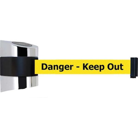 Belt Barrier, Chrome, Belt Color Yellow MPN:897-30-S-1P-NO-YDX-C