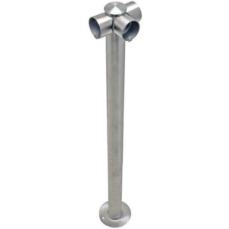 Adapta-Rail, 3 Way Post, Polished Chrome MPN:ADAPTARAIL-1L-5-36-3WY-1P