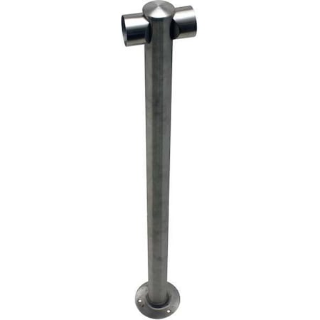 Adapta-Rail, Center Post, Satin Stainless MPN:ADAPTARAIL-1L-5-36-CEN-3S