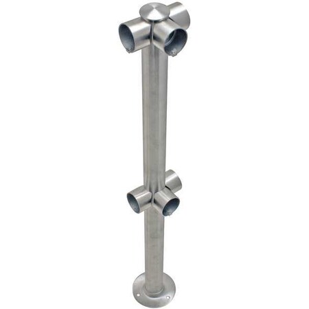 Adapta-Rail, 3 Way Post, Polished Chrome MPN:ADAPTARAIL-2L-5-36-3WY-1P