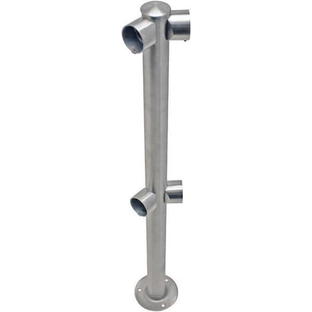 Adapta-Rail, Angle Post, Polished Chrome MPN:ADAPTARAIL-2L-5-36-ANG-1P