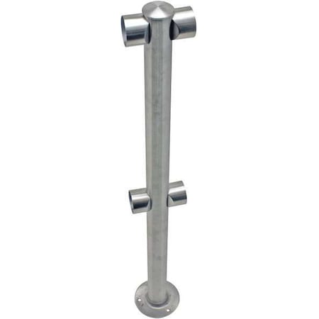 Adapta-Rail, Center Post, Polished Chrome MPN:ADAPTARAIL-2L-5-36-CEN-1P