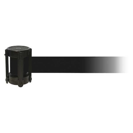 Barrier Post with Belt, Black, 13 ft Length, 4