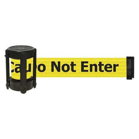 Barrier Post with Belt, Black, 13 ft Length, 4